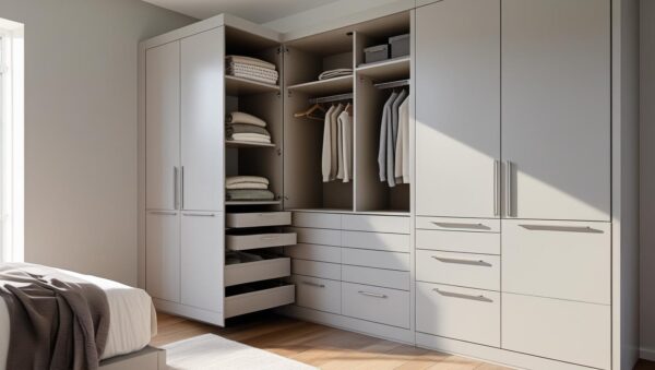 Hinged Wardrobe with Extra Storage Solutions
