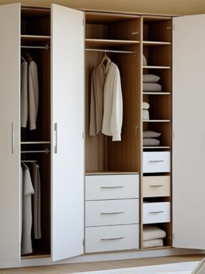 Hinged Wardrobe with Extra Storage Solutions