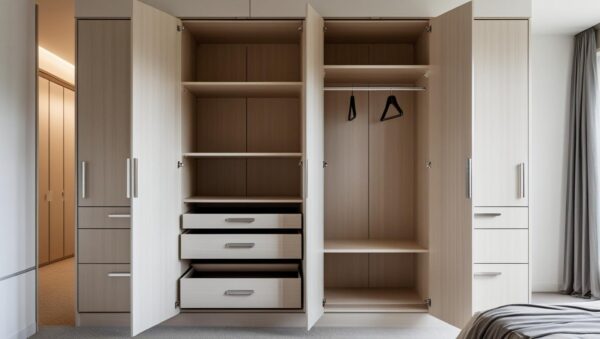 Hinged Wardrobe with Extra Storage Solutions